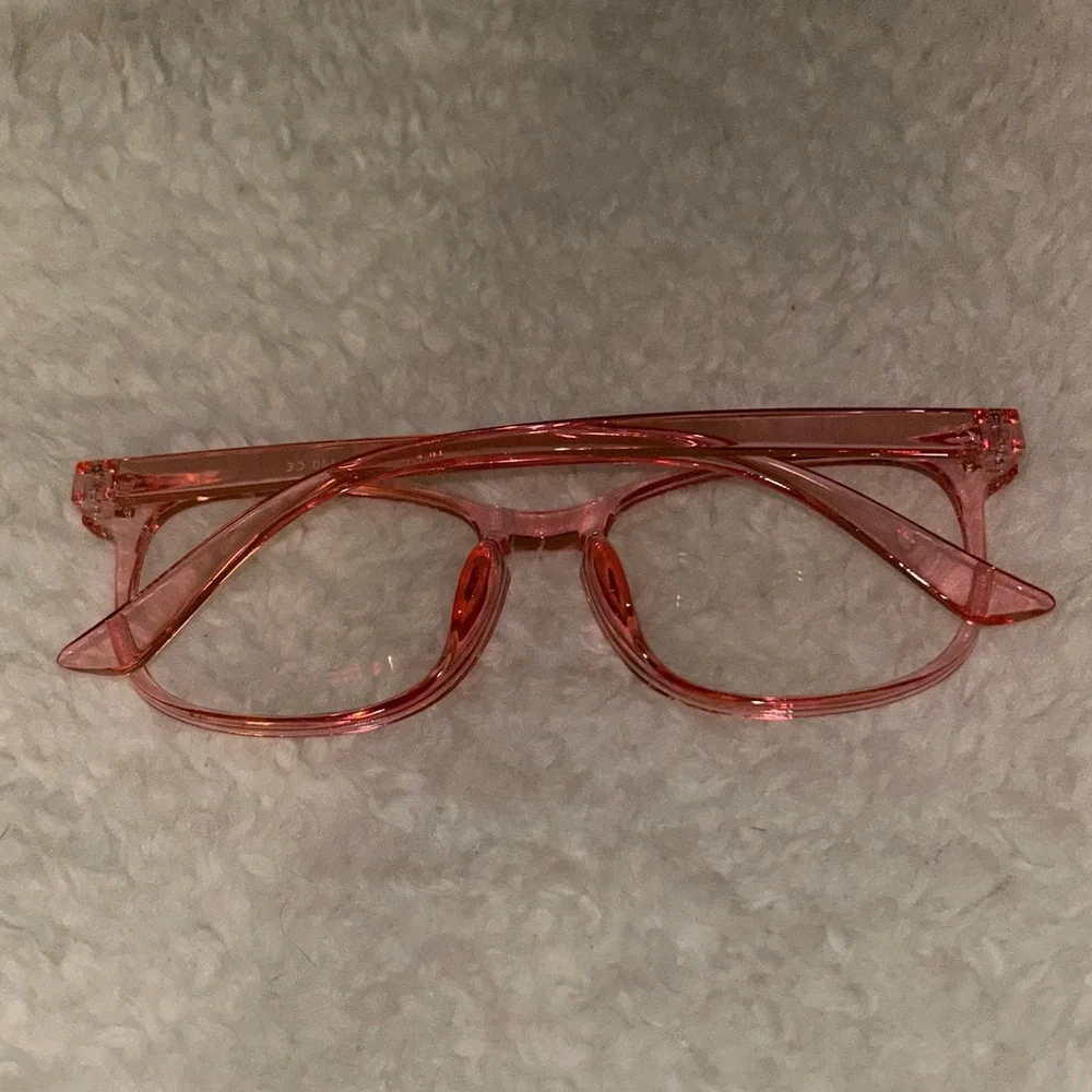 Pink Square Blue Light Glasses NEW
